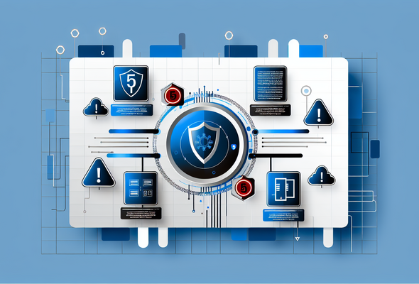 Иллюстрация инфографики кибербезопасности