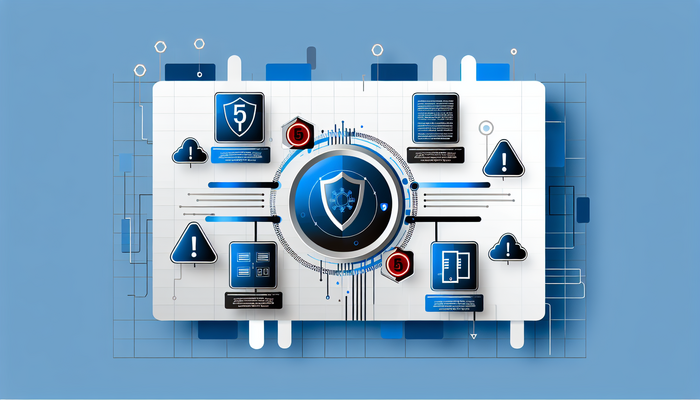 Иллюстрация инфографики кибербезопасности