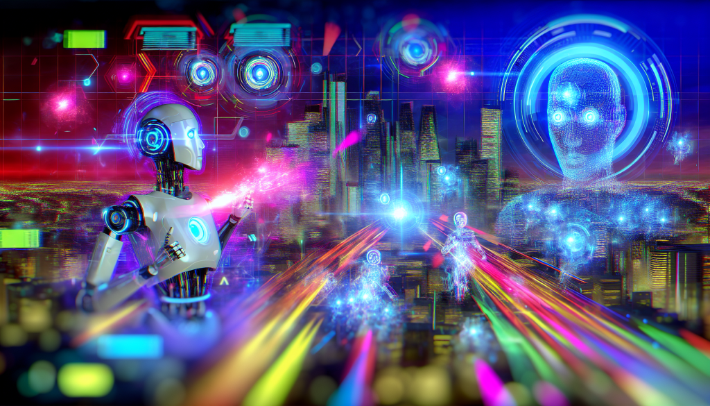 Футуристический цифровой город