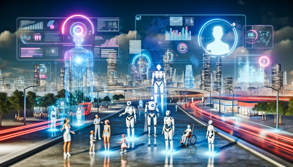 AI-human futuristic collaboration