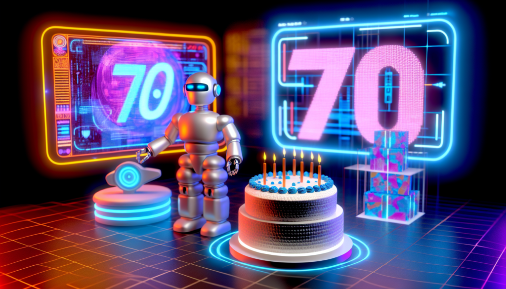 Юбилейный цифровой торт