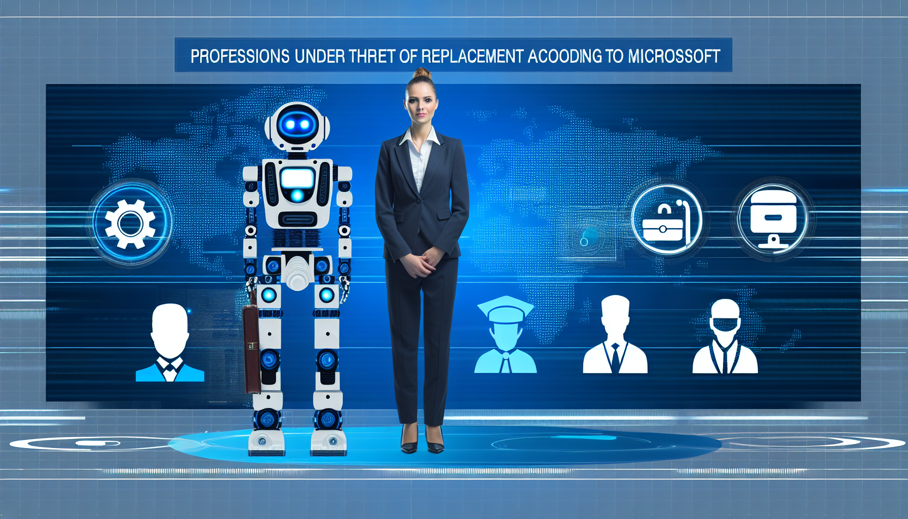 Робот заменяет профессии