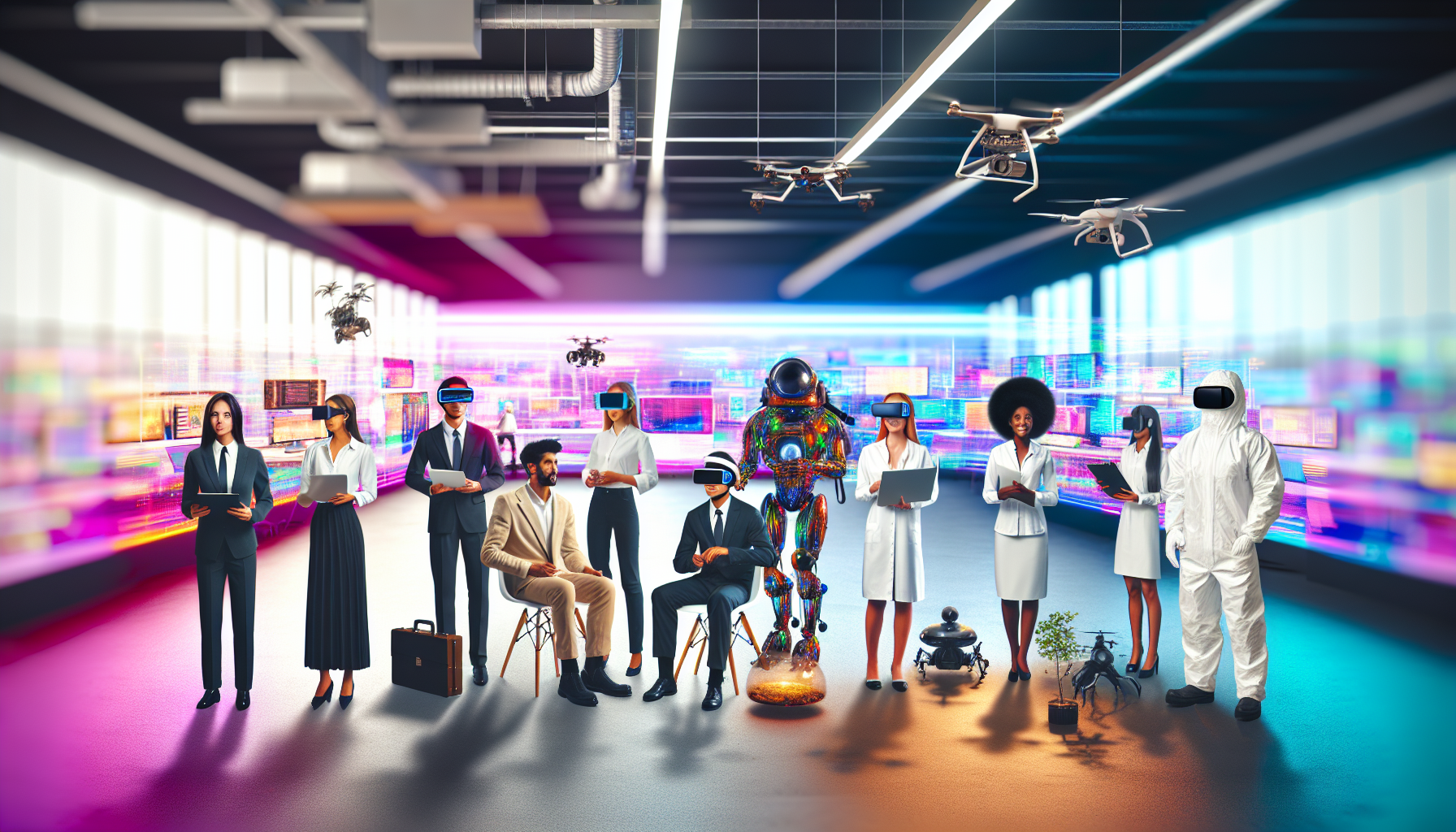 Футуристический офис профессионалов