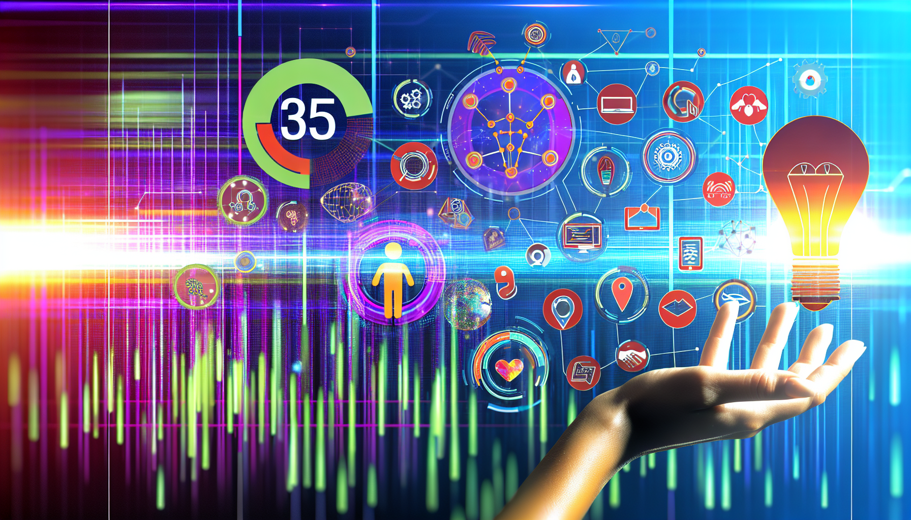 Digital marketing trends visualization