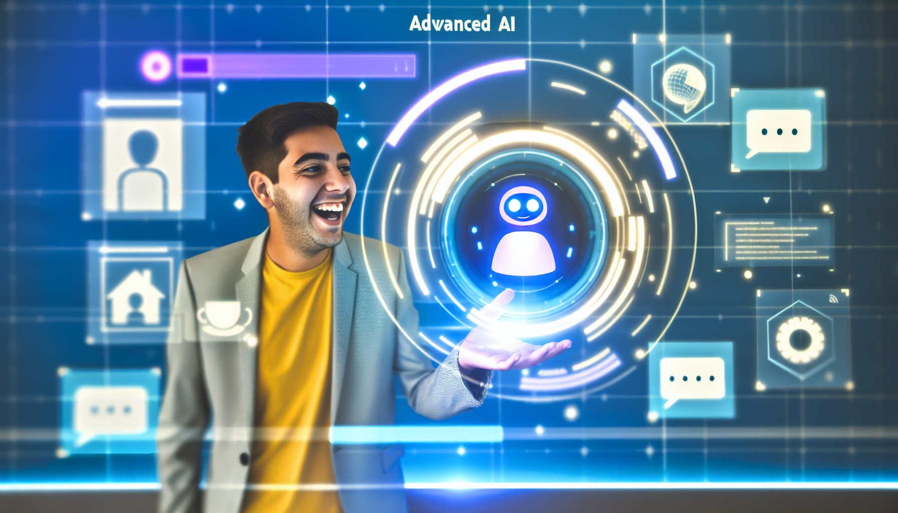 Футуристический интерфейс ChatGPT