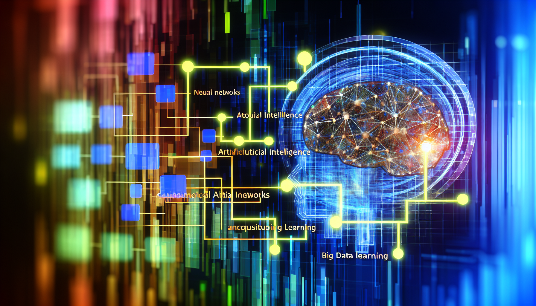 Яркая абстрактная нейросеть