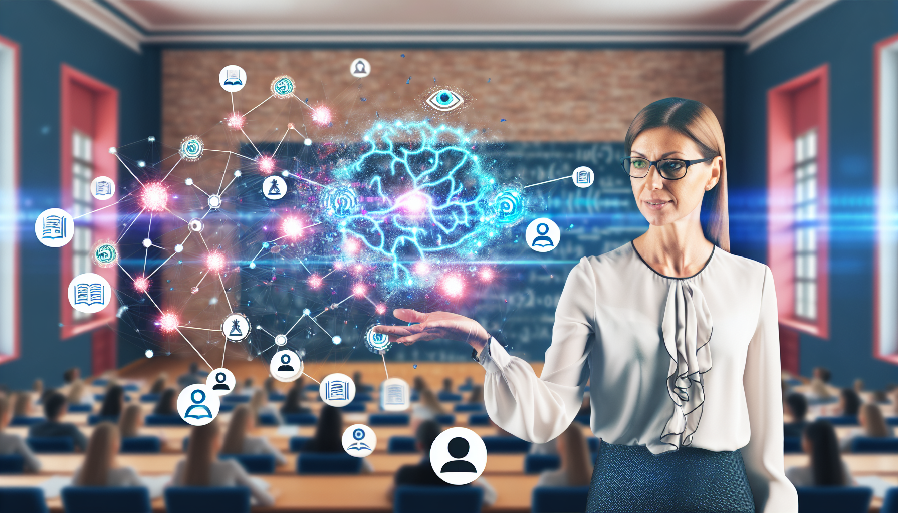 Взаимодействие с голографическим образовательным ИИ