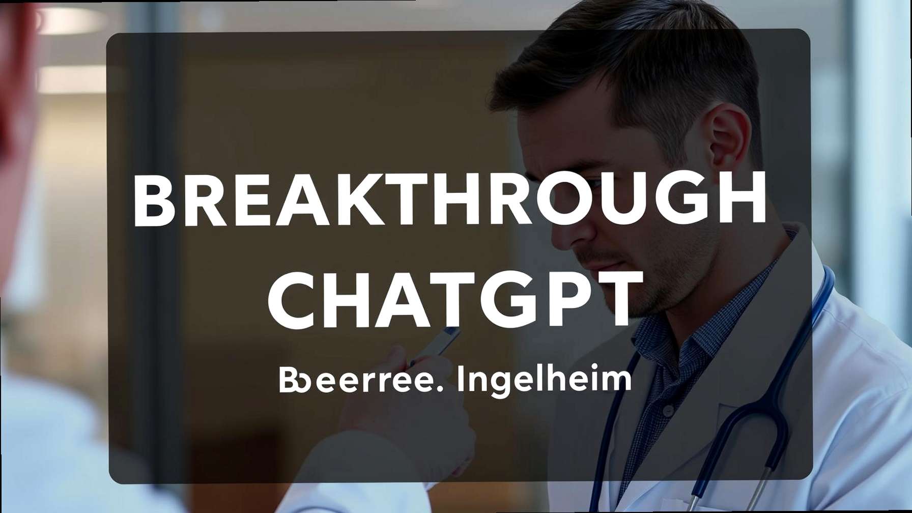 Breakthrough in Artificial Intelligence ChatGPT - Boehringer Ingelheim