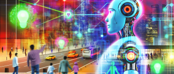 Футуристический робот-помощник