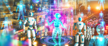 Футуристический городской пейзаж