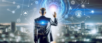 Футуристический бизнесмен нейросети