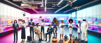 Футуристический офис профессионалов