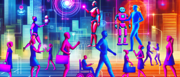 Футуристический киберпанк-город